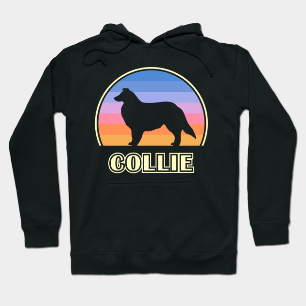 Collie Vintage Sunset Dog Hoodie by millersye